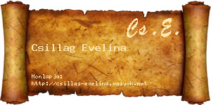 Csillag Evelina névjegykártya